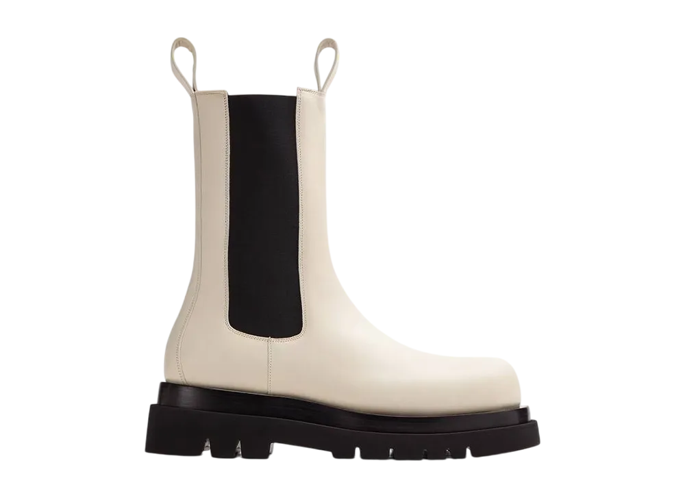 ボッテガヴェネタ ラグ チェルシーブーツ "シーソルト"