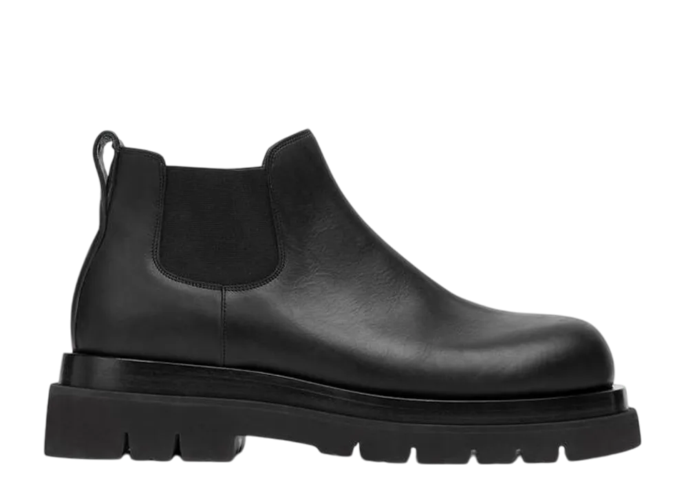 ボッテガヴェネタ ラグ チェルシー アンクルブーツ "ブラック"