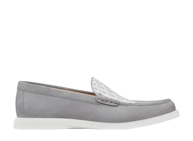 Dior Granville Loafer Suede Dior Oblique Jacquard "Grey/White"