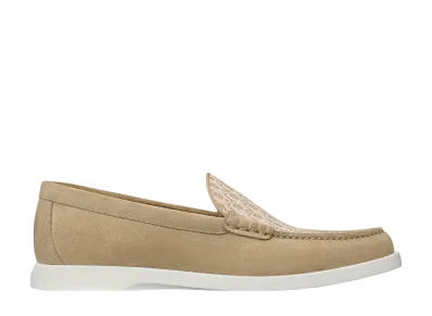 Dior Granville Loafer Dior Oblique Suede & Jacquard "Beige"