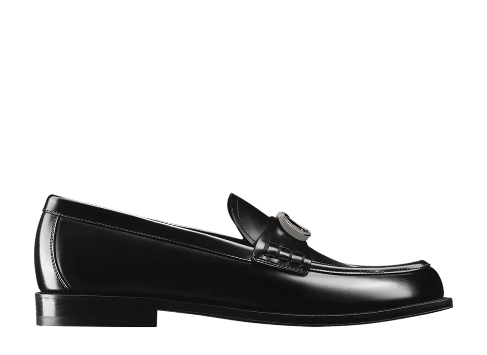 ディオール グランヴィル ローファー ポリッシュド カーフスキン "ブラック"