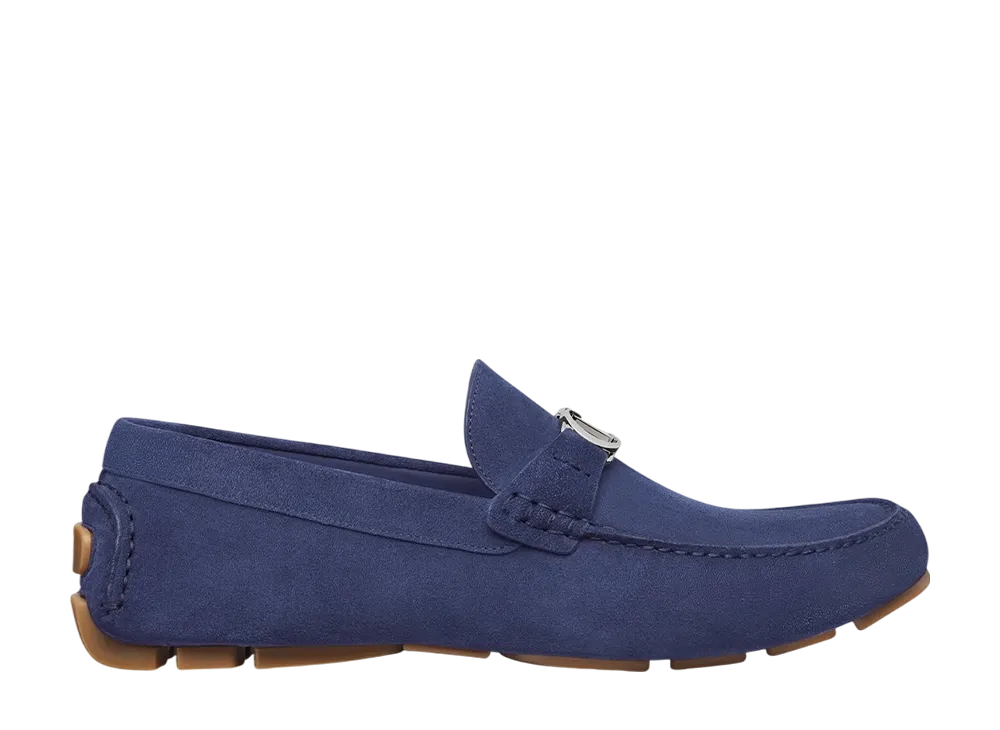 ディオール オデオン ローファー スウェード "ネイビーブルー"