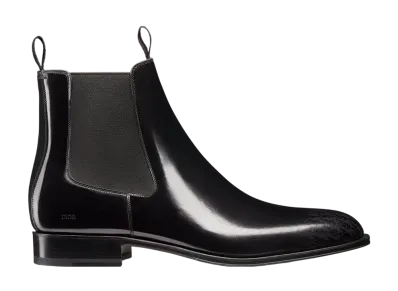 Dior Timeless Chelsea Boots Dior Oblique Gradient Patina Calfskin "Black"