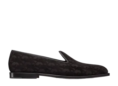 Dior Timeless Loafer Dior Oblique Velvet "Black"