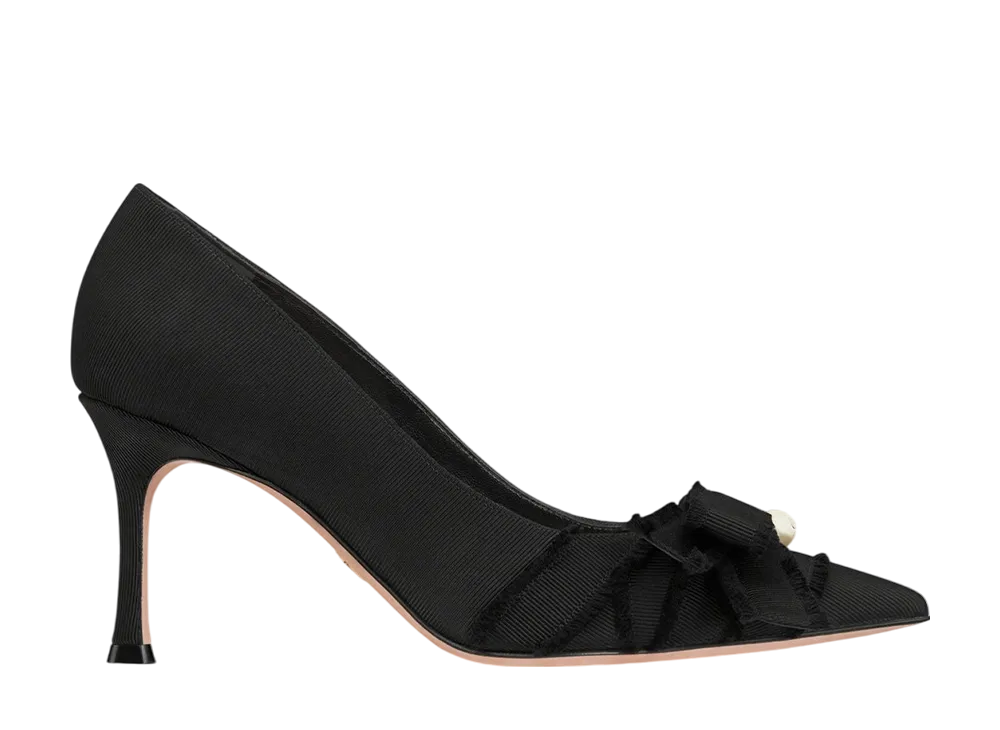 ディオールヒール パンプス Dior Women's Adiorable Pump Fringed Grosgrain 