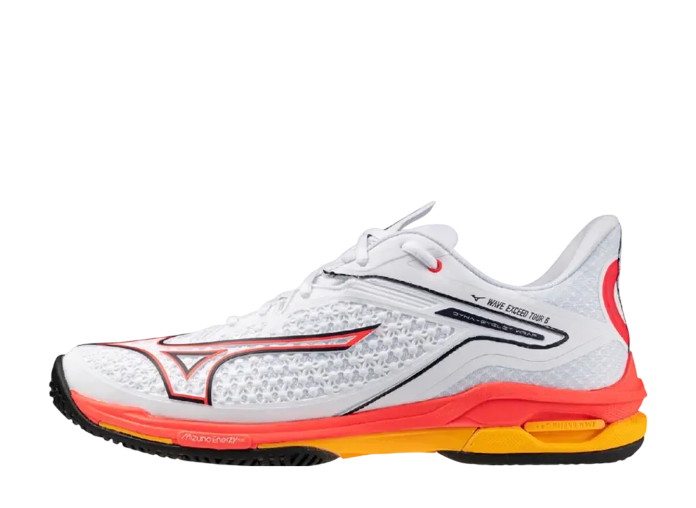 ミズノ ウエーブエクシードツアー6 AC "ホワイト/コーラル/シトラス"