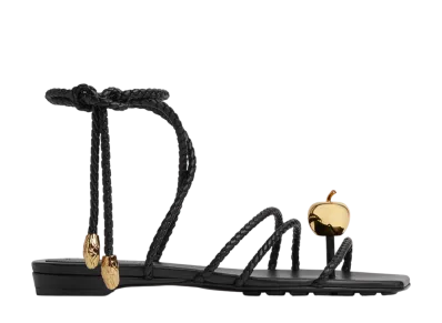 Bottega Veneta Women's Adam Flat Sandal "Black"