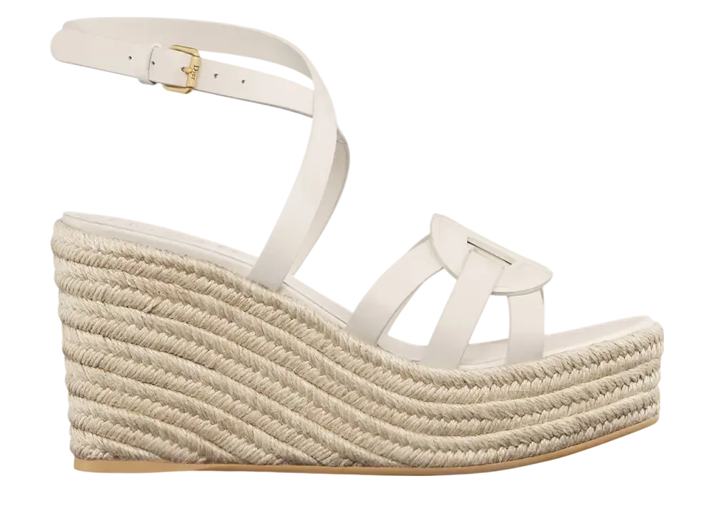 ディオール ウィメンズ D-クラブ ウェッジサンダル カーフスキン "ホワイト"