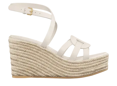 Dior Women's D-Club Wedge Sandal Calfskin "White"