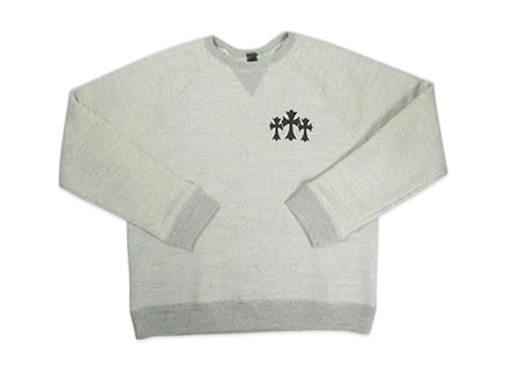 Chrome Hearts Y Not CH Logo Ultra Heavy Fleece 7-11 Crew Neck Sweat "Grey"
