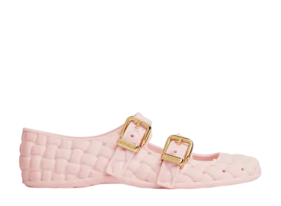 Bottega Veneta Women's Amy Maryjane Ballerina "Rose"