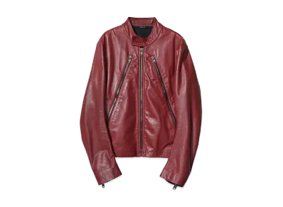 Maison Martin Margiela 09AW 5-Zip Riders Jacket "Red"