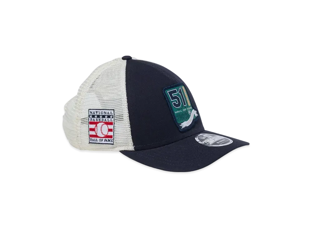 NEW ERA 9Forty M-Crown A-Frame Tracker Hall of Fame 2025 Ichiro Suzuki Seattle Mariners "Navy/White"