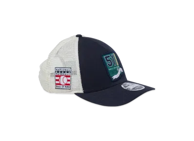 NEW ERA 9Forty M-Crown A-Frame Tracker Hall of Fame 2025 Ichiro Suzuki Seattle Mariners "Navy/White"