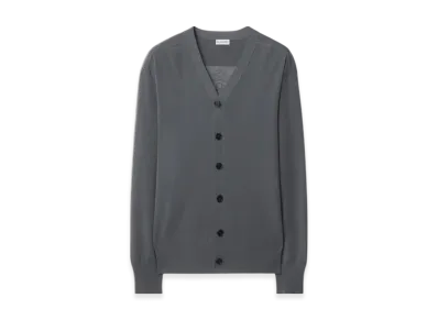 Burberry B Crest Wool Cardigan "Magnet"