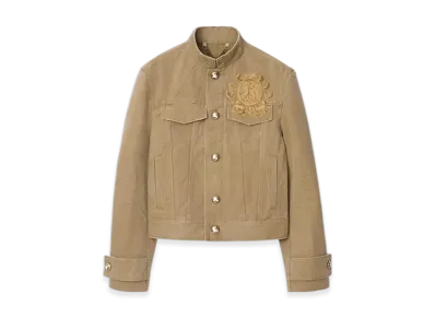 Burberry B Crest Cotton Jacket "Walrus"