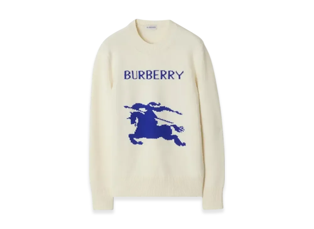 Burberry EKD Wool Cashmere Sweater "Off White"