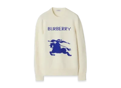 Burberry EKD Wool Cashmere Sweater "Off White"