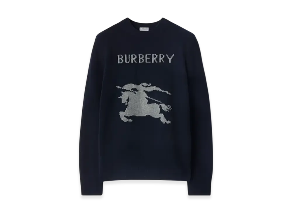 Burberry EKD Wool Cashmere Sweater "Navy"