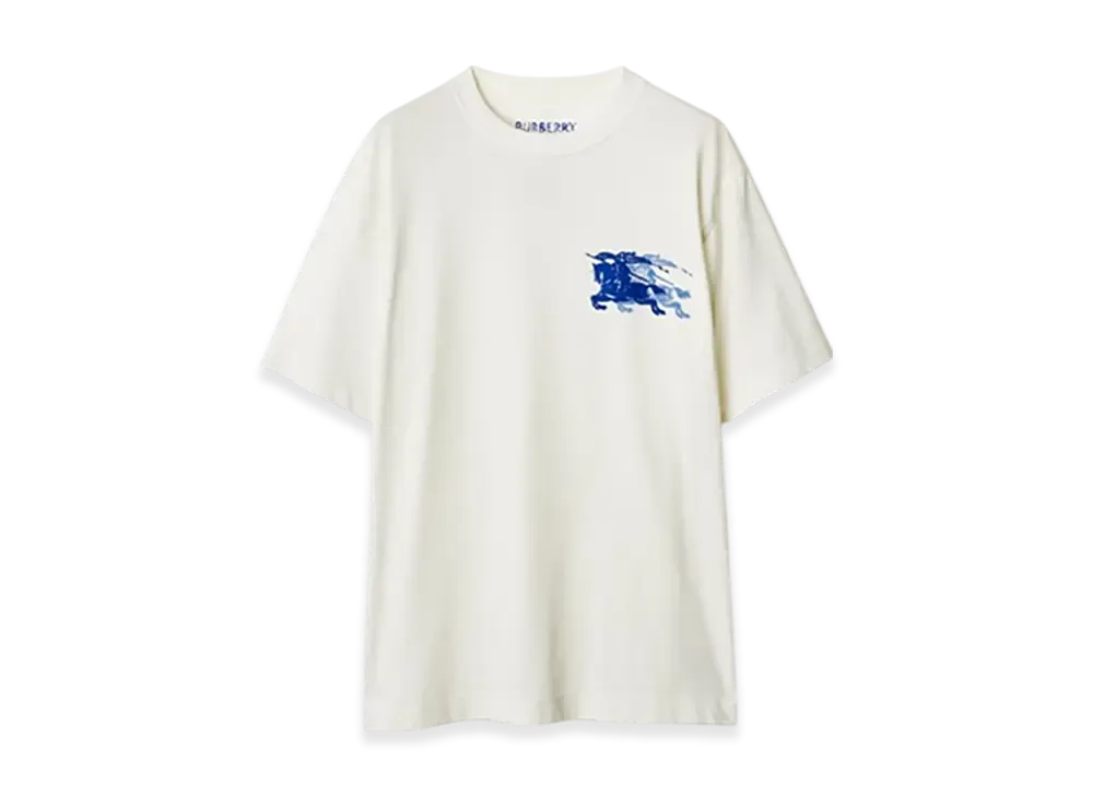 Burberry EKD Cotton T-shirt "Chalk"
