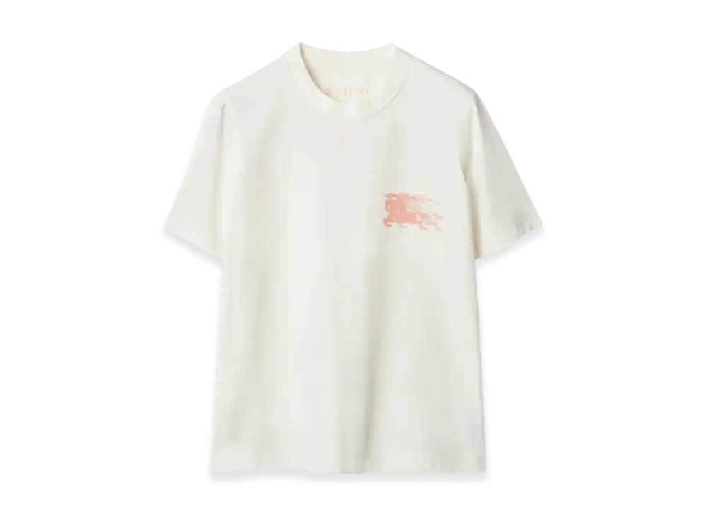 Burberry EKD Cotton T-shirt "Chalk"