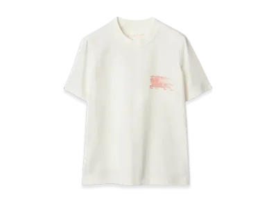 Burberry EKD Cotton T-shirt "Chalk"