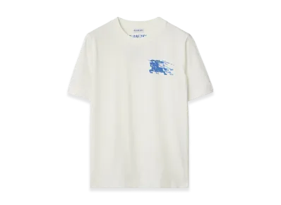 Burberry EKD Cotton T-shirt "Chalk"