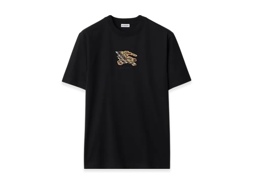 Burberry EKD Check Cotton T-shirt "Black"