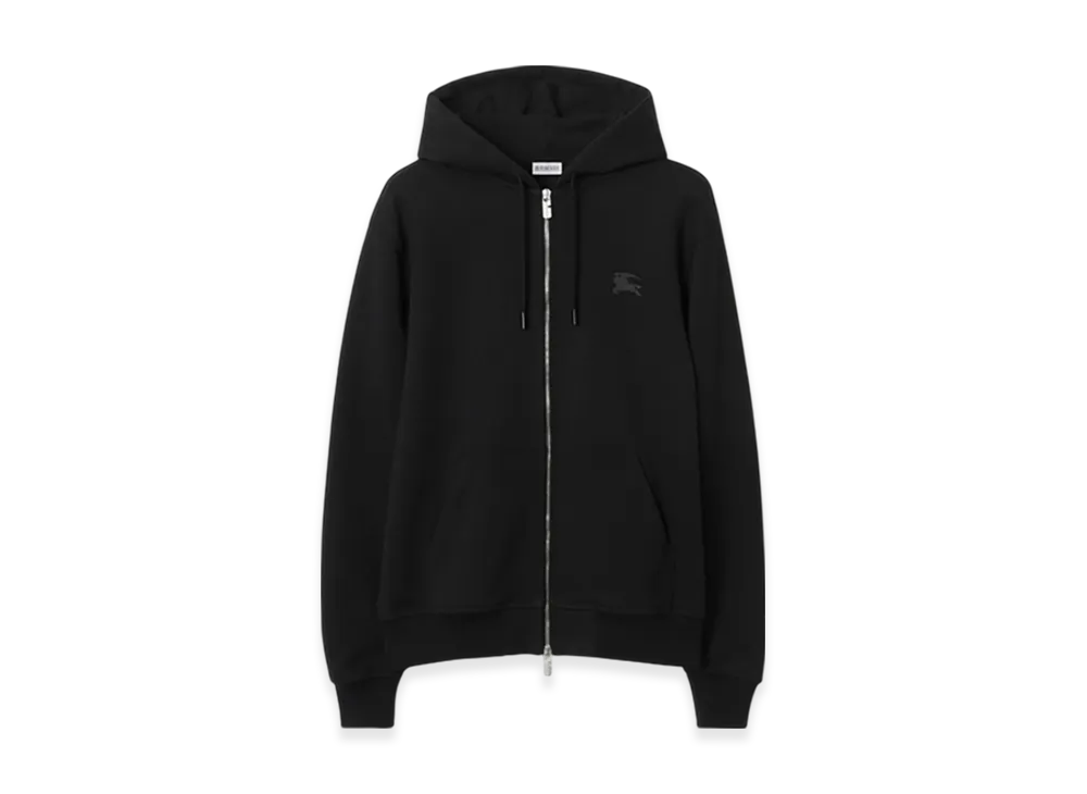 Burberry EKD Badge Cotton Zip Hoodie "Black"