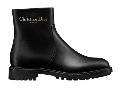 Dior Women's D-Town Short Boots Brushed Calfskin "Black"