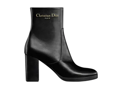 Dior Women's D-Town Heel Short Boots Calfskin "Black"