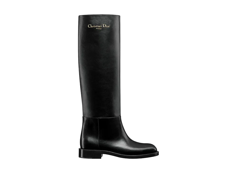 ディオール 注目item Dレーサーブーツ ブラック カーフスキン Dior Women's D-Town Boots Calfskin 