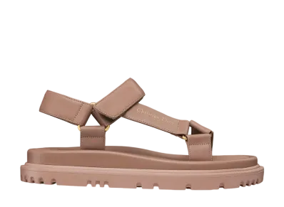 Dior Women's D-Wave Sandal Lambskin "Powder Pink"