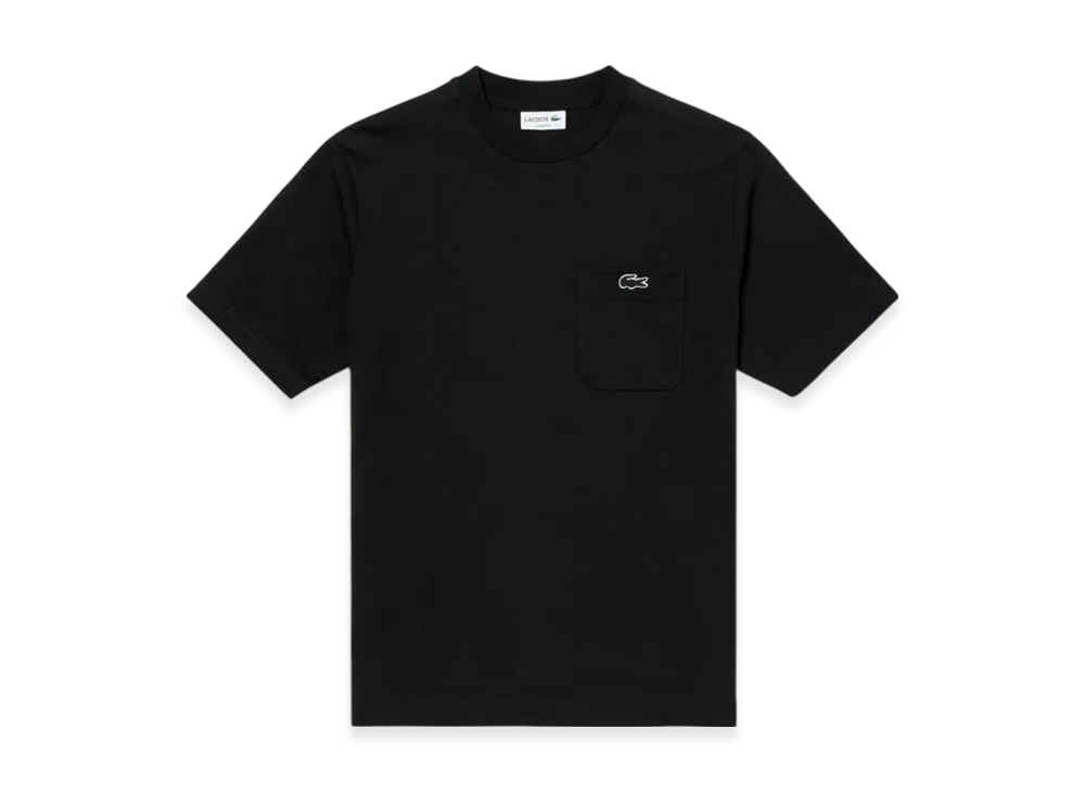 LACOSTE Outline Clock Pocket T-Shirt "Black"