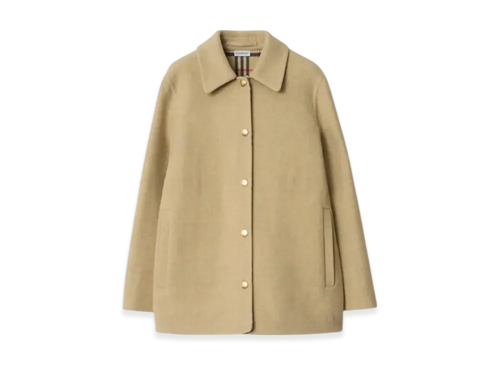 Burberry Wool Overshirt "Sand"