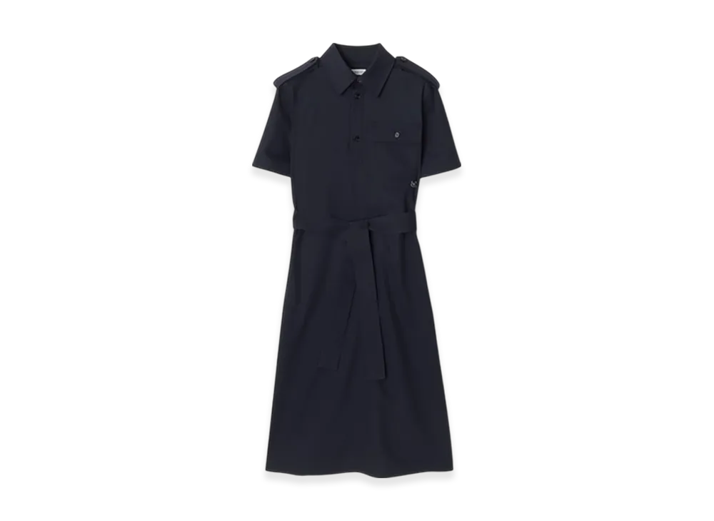 Burberry Wool Shirt Dress "Navy"