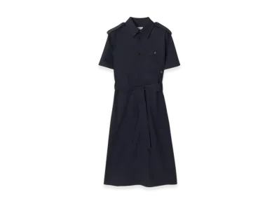 Burberry Wool Shirt Dress "Navy"
