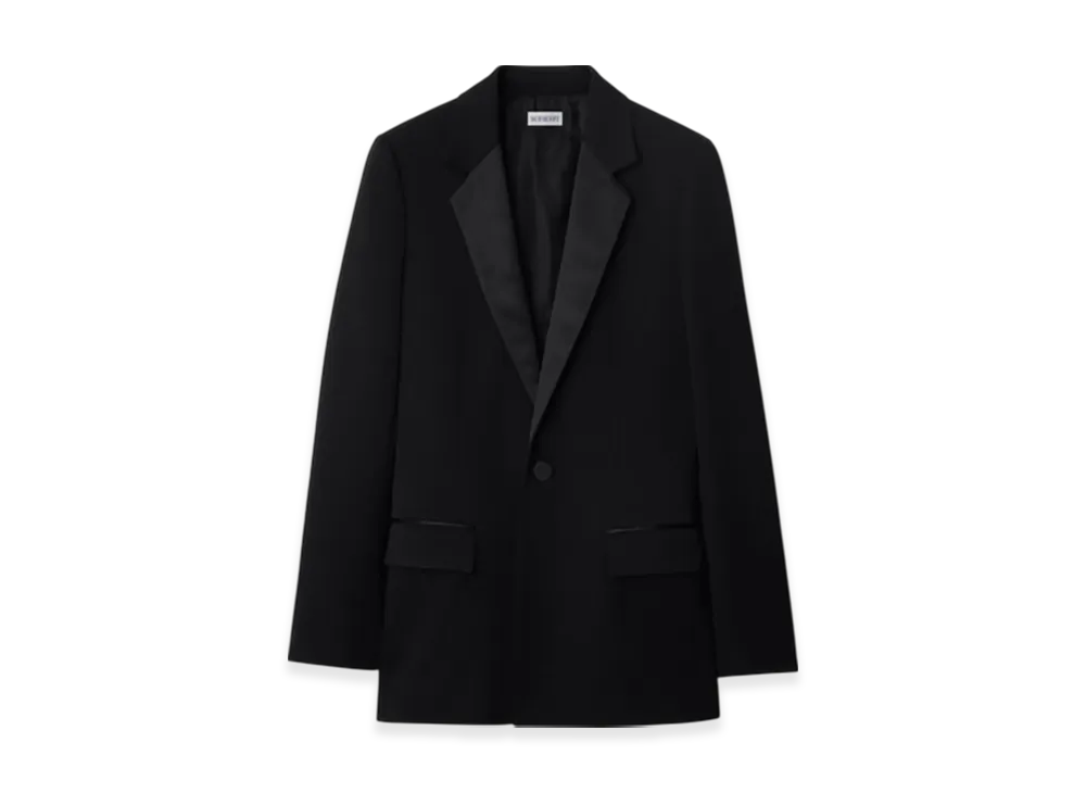 Burberry Wool Tuxedo Jacket "Black"