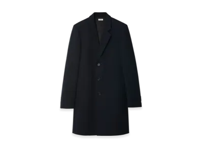 Burberry Wool Tailored Coat "Navy"