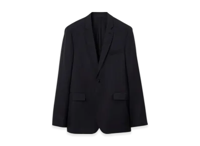 Burberry Wool Tailored Jacket "Dark Navy"