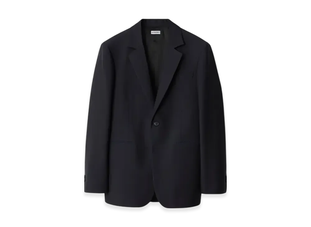 Burberry Wool Tailored Jacket "Navy"