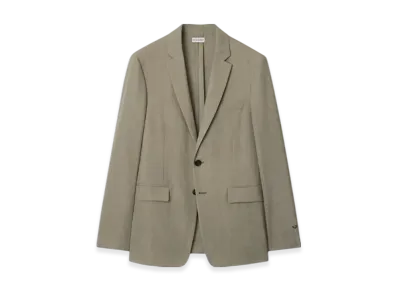 Burberry Wool Tailored Jacket "Olive Drab"
