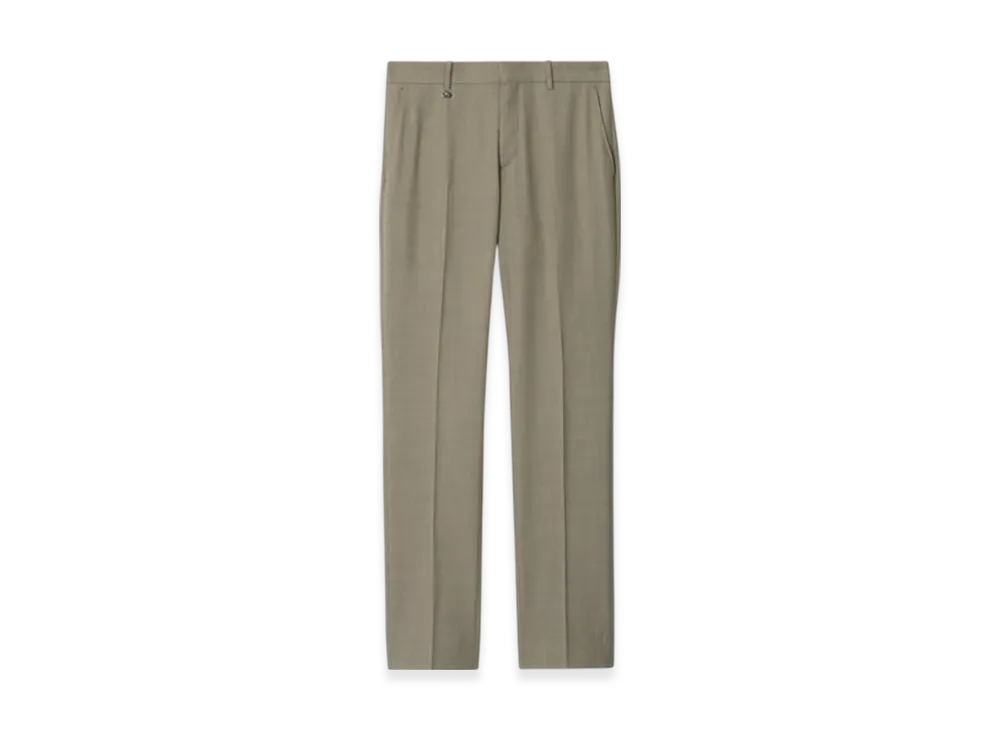 Burberry Wool Tailored Trousers "Olive Drab"