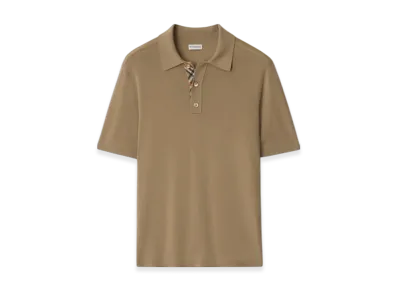 Burberry Wool Polo Shirt "Flax"