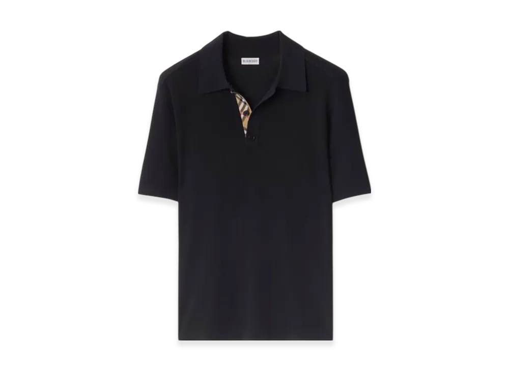 Burberry Wool Polo Shirt "Navy"