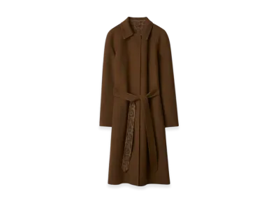 Burberry Wool Cashmere Wrap Coat "Toa/Canvas"