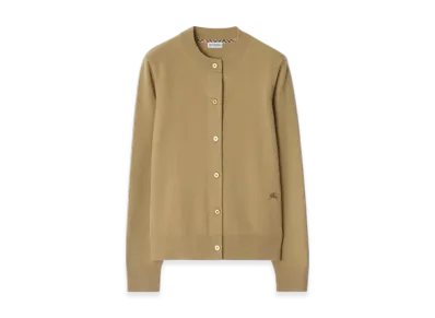 Burberry Cashmere Blend Cardigan "Flax"
