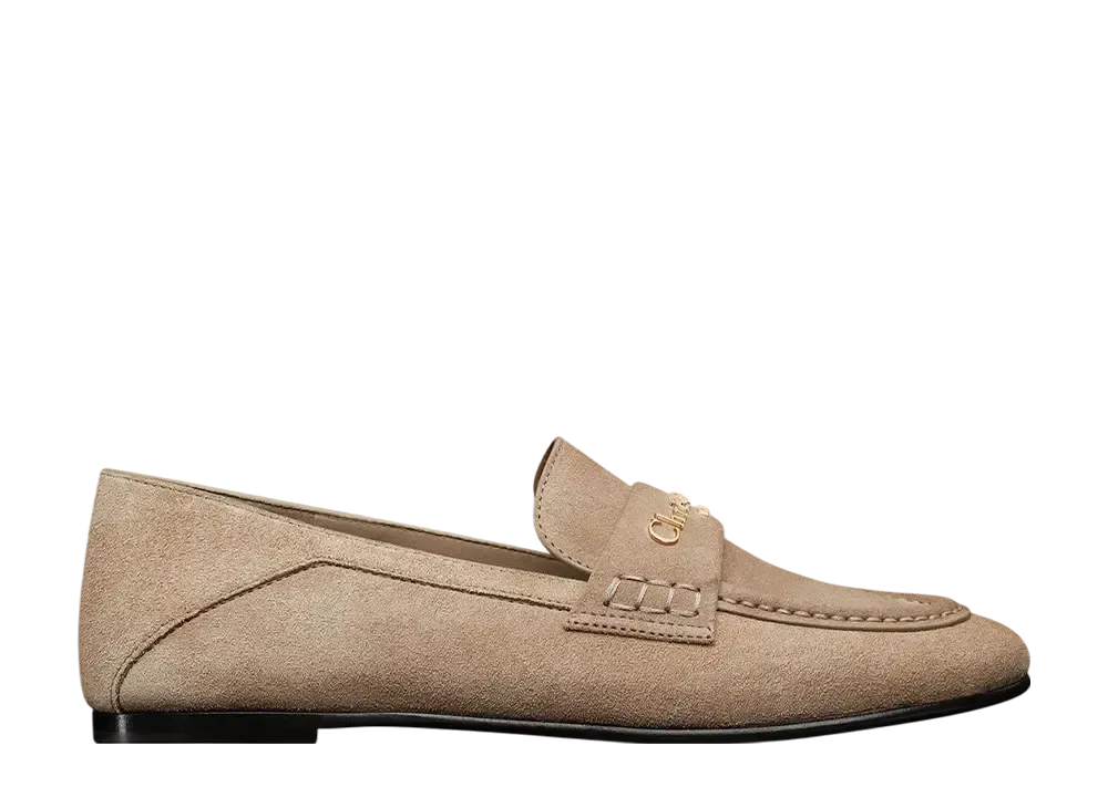 Dior Women's Boy Loafer Suede Calfskin "Rope Beige"