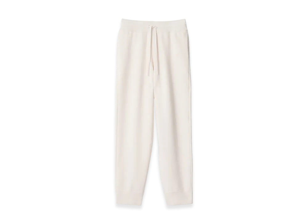 Burberry Cashmere Blend Jogging Pants "Chalk"