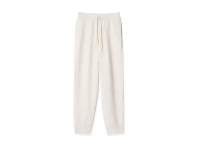 Burberry Cashmere Blend Jogging Pants "Chalk"